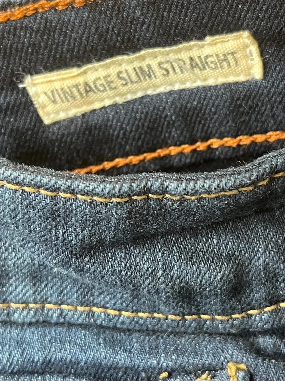 Weatherproof Men's Navy Slim Straight Jeans